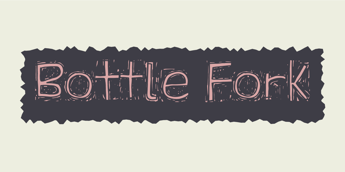 Font Bottle Fork